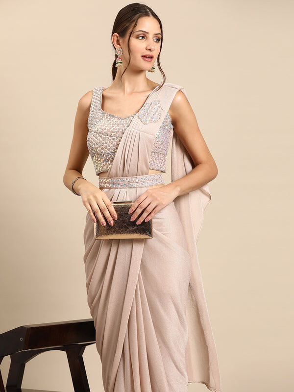 Mitera Embellished Embroidered Ready to Wear Leheriya Saree - Distacart