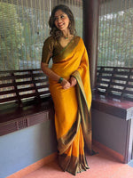 Thumbnail for Kalini Ethnic Motif Woven Design Zari Banarasi Saree - Distacart