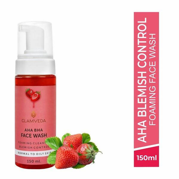 Glamveda Aha Bha Brightening Anti-Ageing Foaming Face Wash
