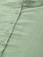 Thumbnail for HERE&NOW Women Mint Green Pakistani Style Kurta - Distacart