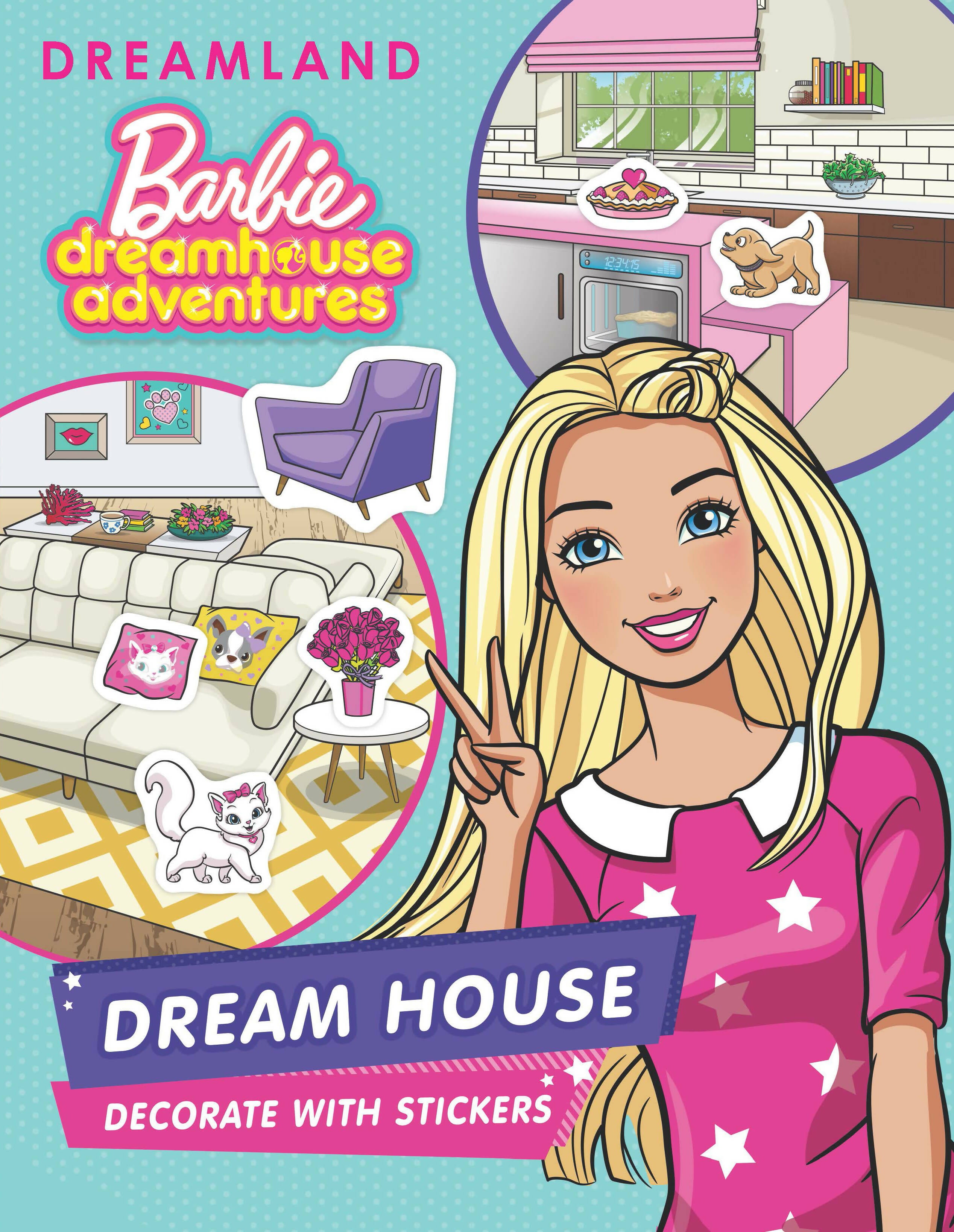 Dreamland Publications Barbie Dreamhouse Adventures -Dream House Decorate with Stickers - Distacart