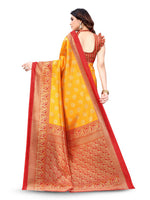 Thumbnail for Kalini Ethnic Motifs Woven Design Zari Saree - Distacart