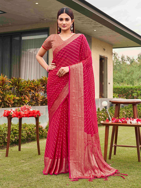 Tikhi Imli Woven Design Zari Art Silk Saree - Distacart