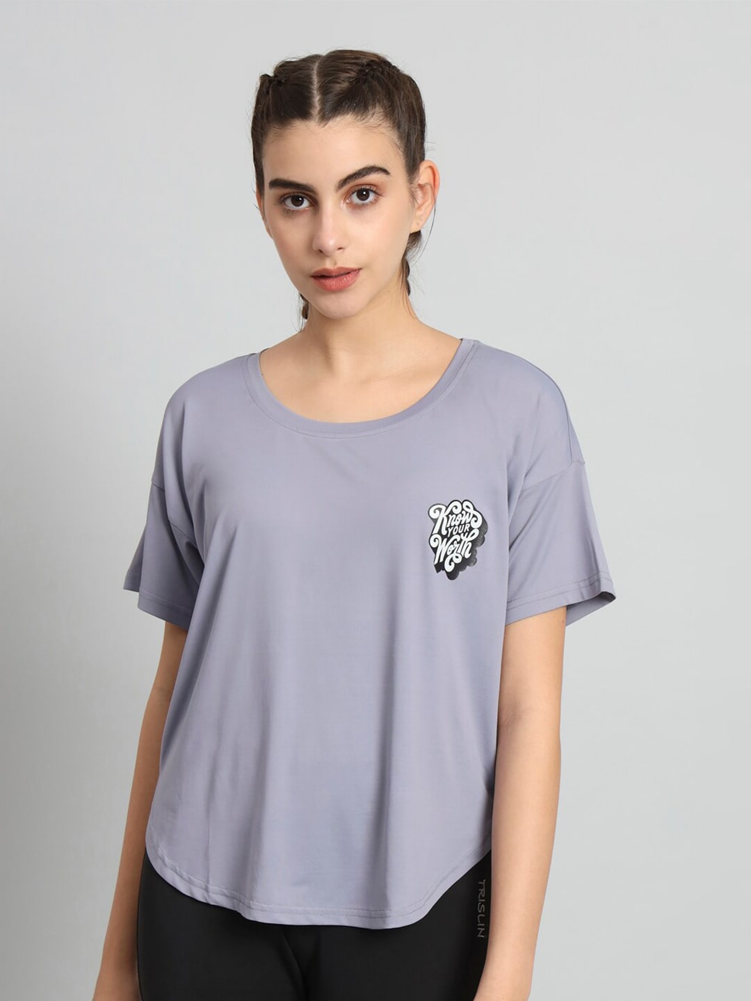 MKH Drop-Shoulder Sleeves Relaxed Fit Dri-FIT T-shirt - Distacart
