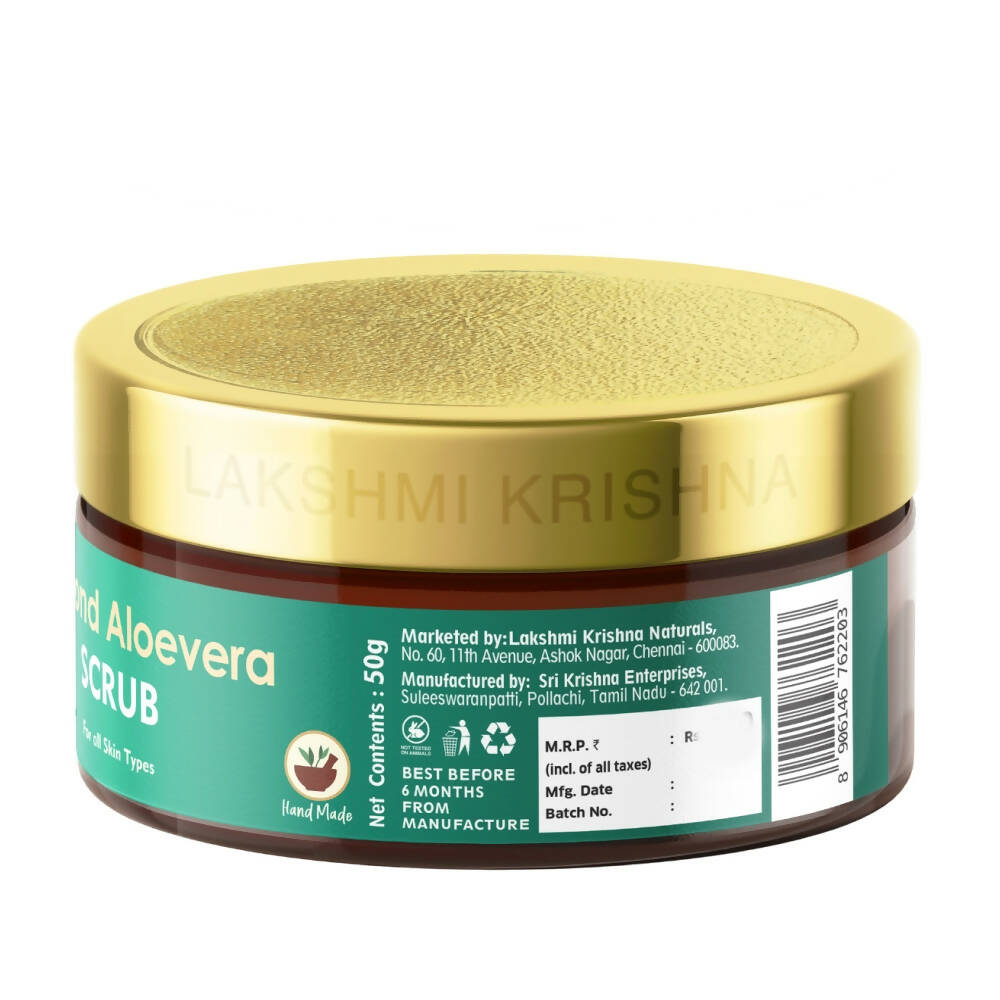 Lakshmi Krishna Naturals Almond Aloevera Scrub - Distacart