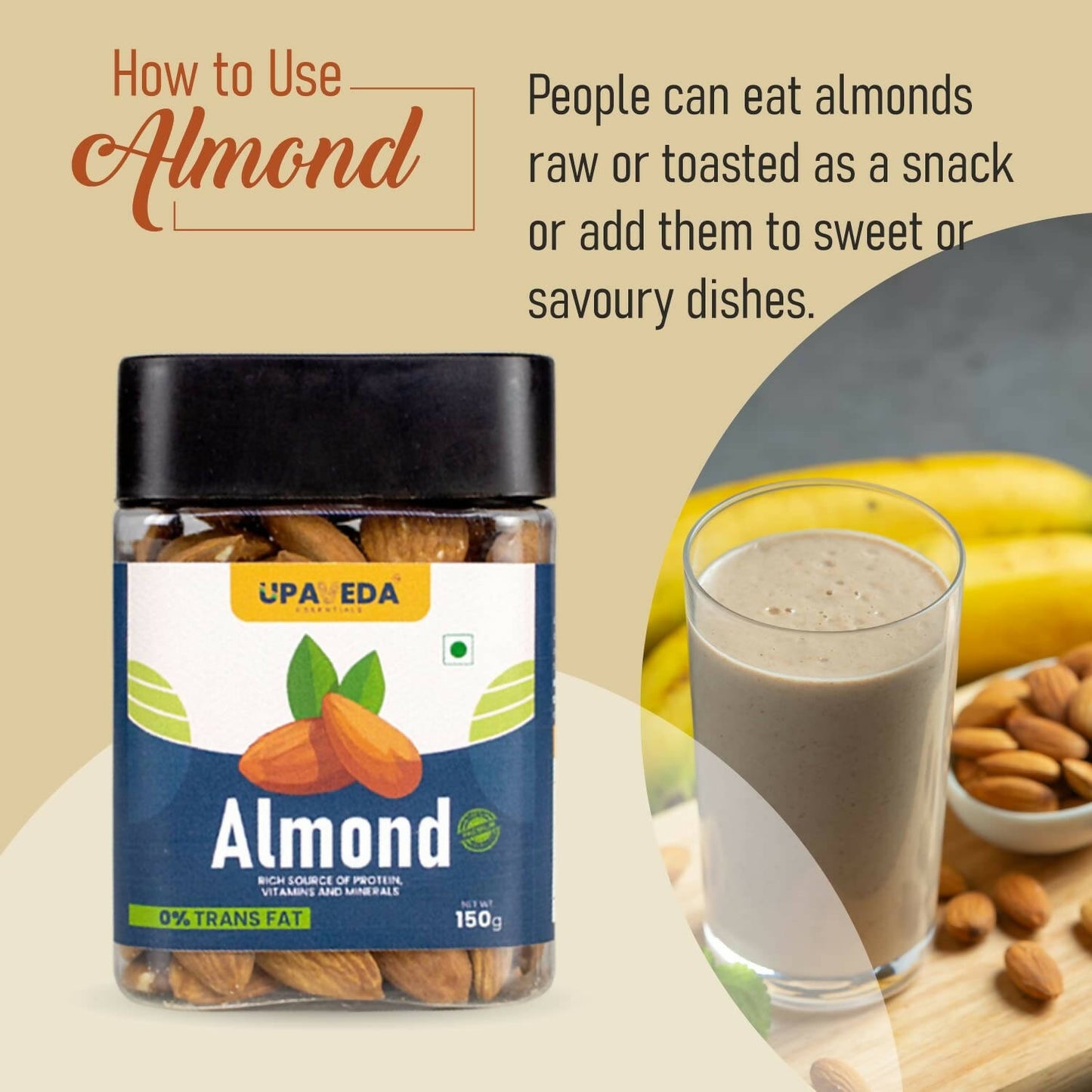 Upaveda Almonds - Distacart
