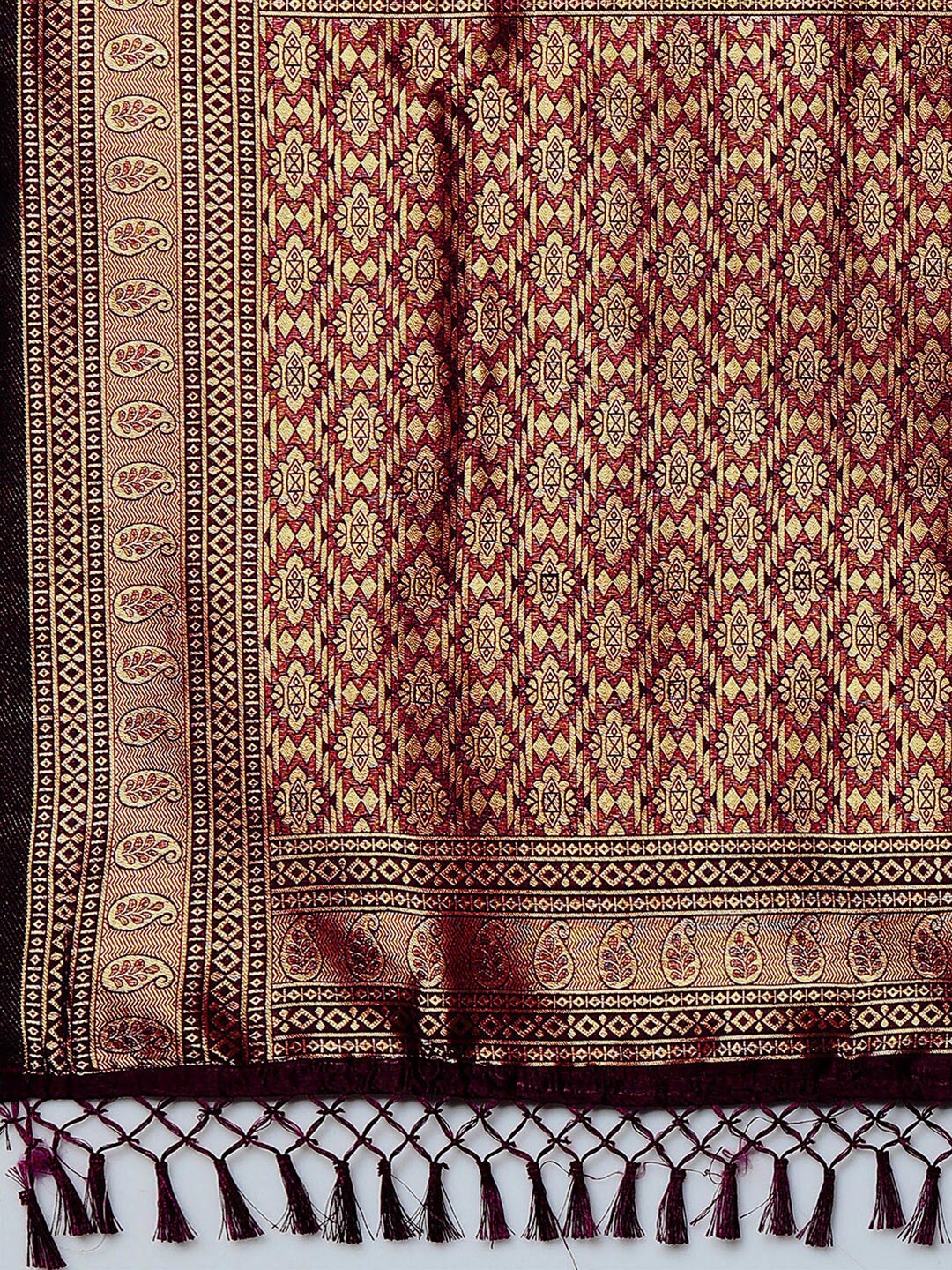 Mitera Woven Design Zari Silk Blend Banarasi Saree - Distacart