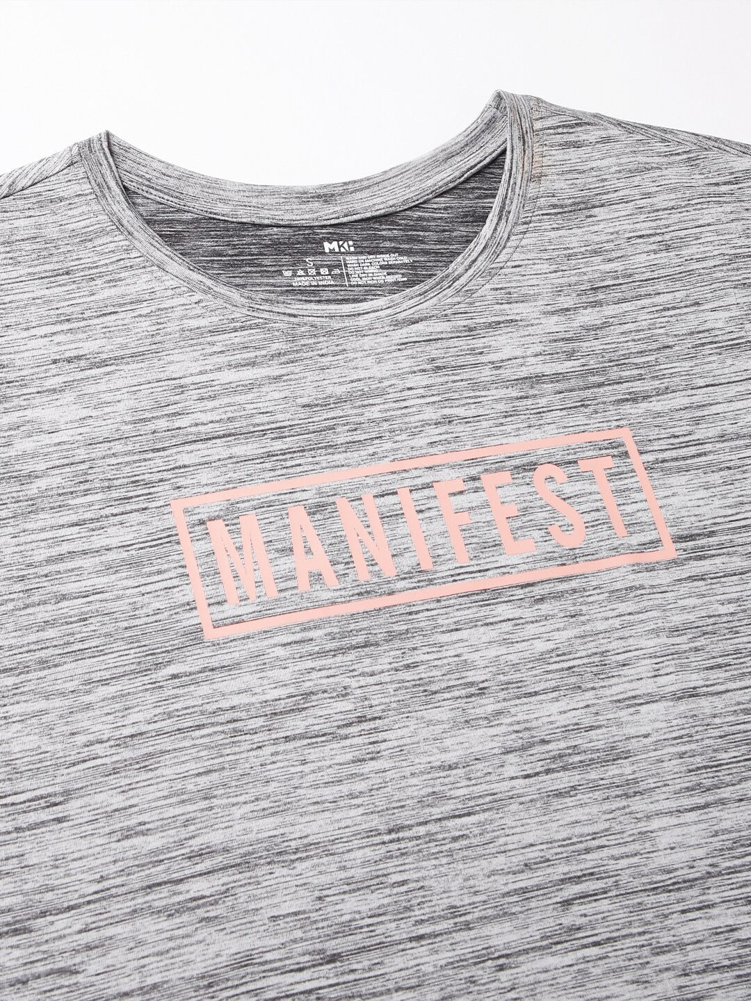MKH Typography Printed Extended Sleeves Dri-FIT Relaxed Fit Sports T-shirt - Distacart