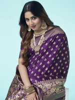 Thumbnail for Kalini Ethnic Woven Design Zari Art Silk Banarasi Saree - Distacart