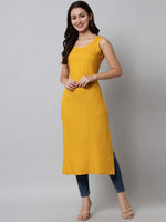Thumbnail for Kalini Women Yellow Kurta - Distacart