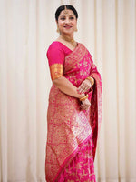 Thumbnail for Kalini Floral Woven Design Banarasi Saree - Distacart