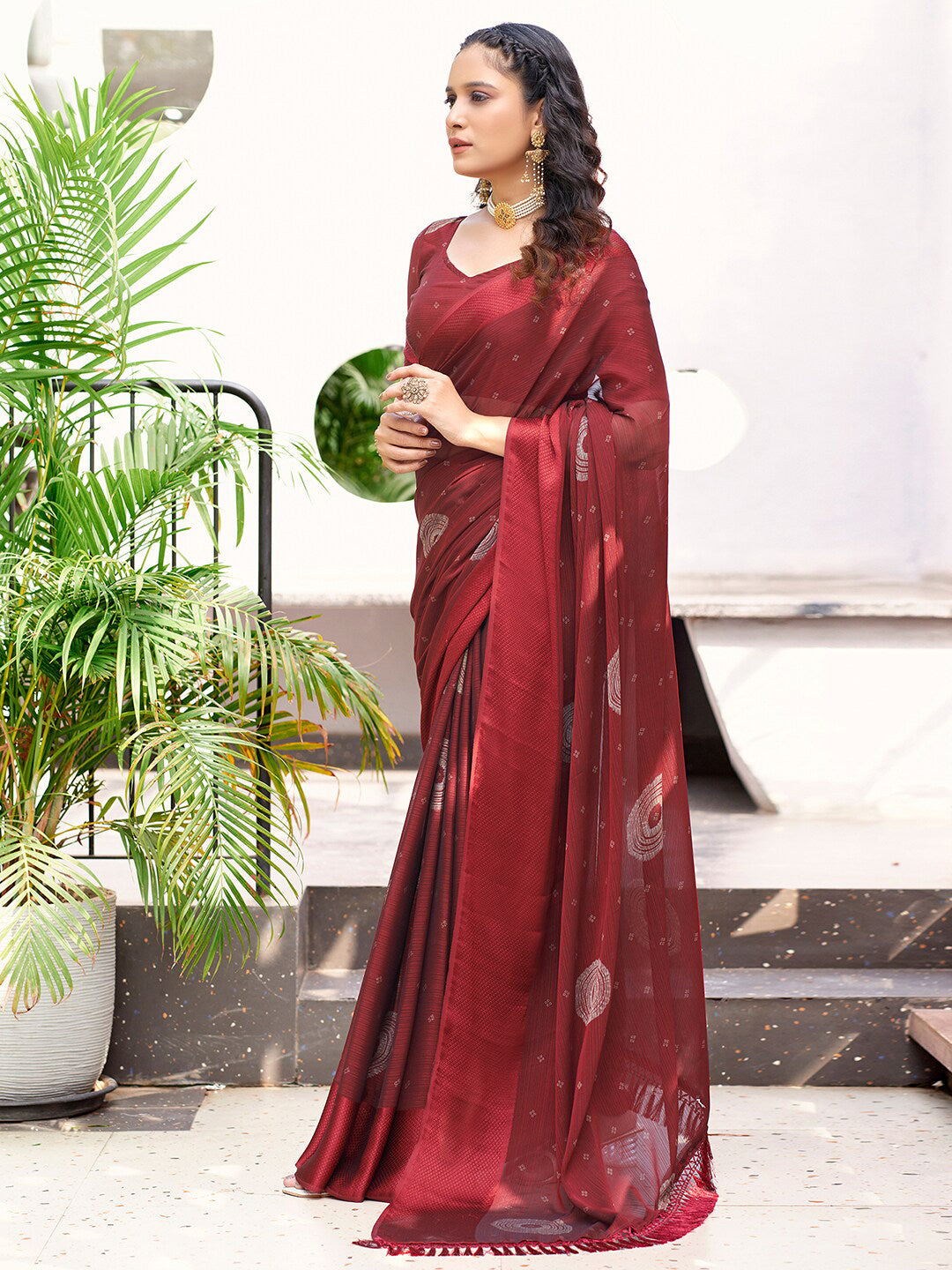 Kalini Bandhani Printed Saree - Distacart