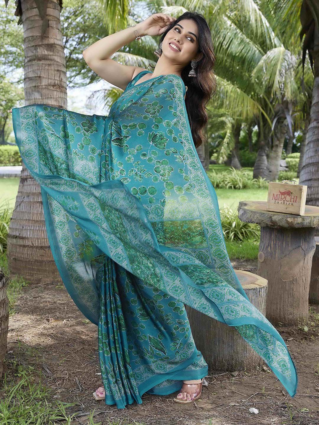 Kalini Floral Saree - Distacart