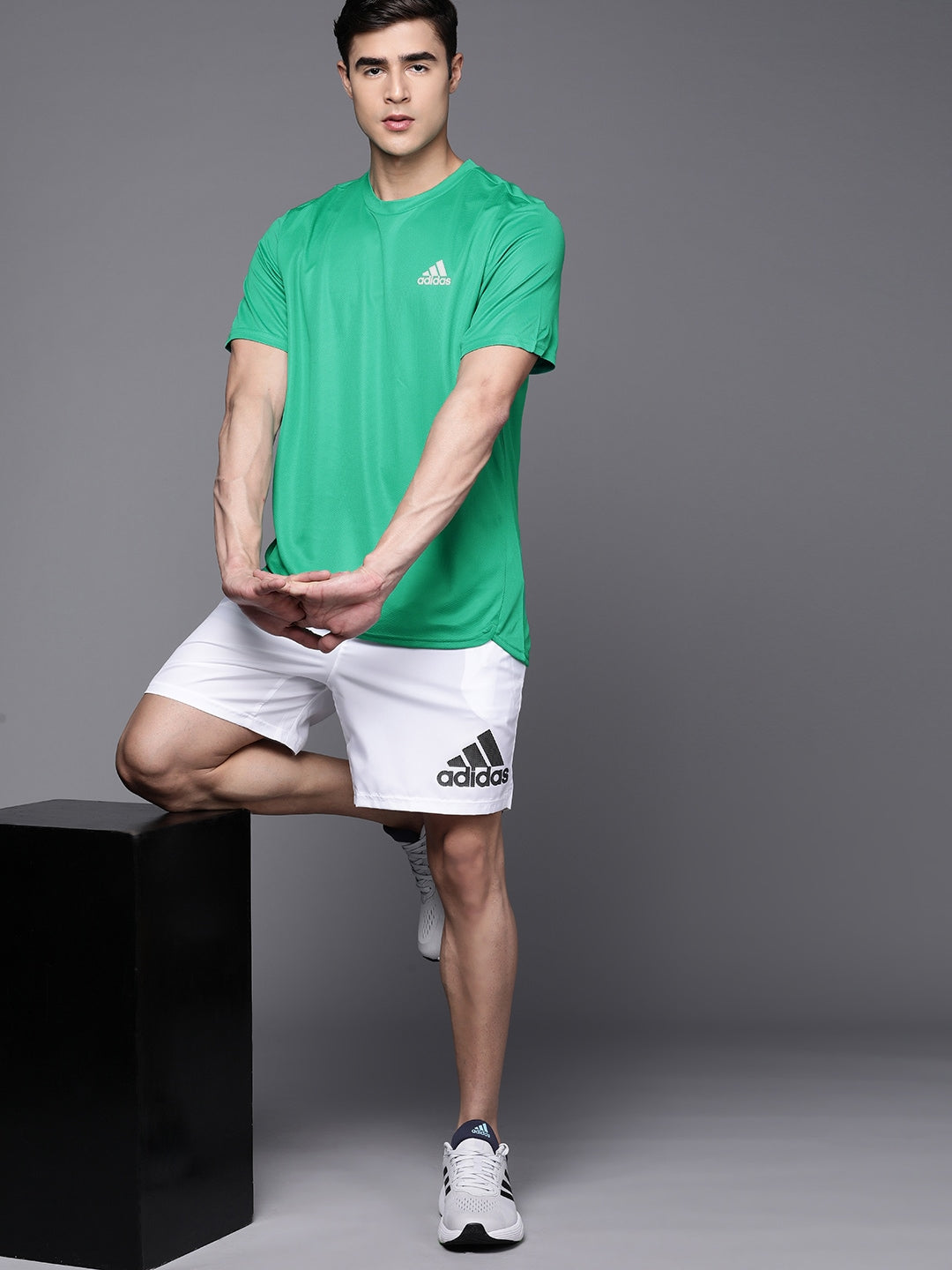 Adidas Brand Logo Print Detail Aeroready Designed For Movement Training T-shirt - Distacart