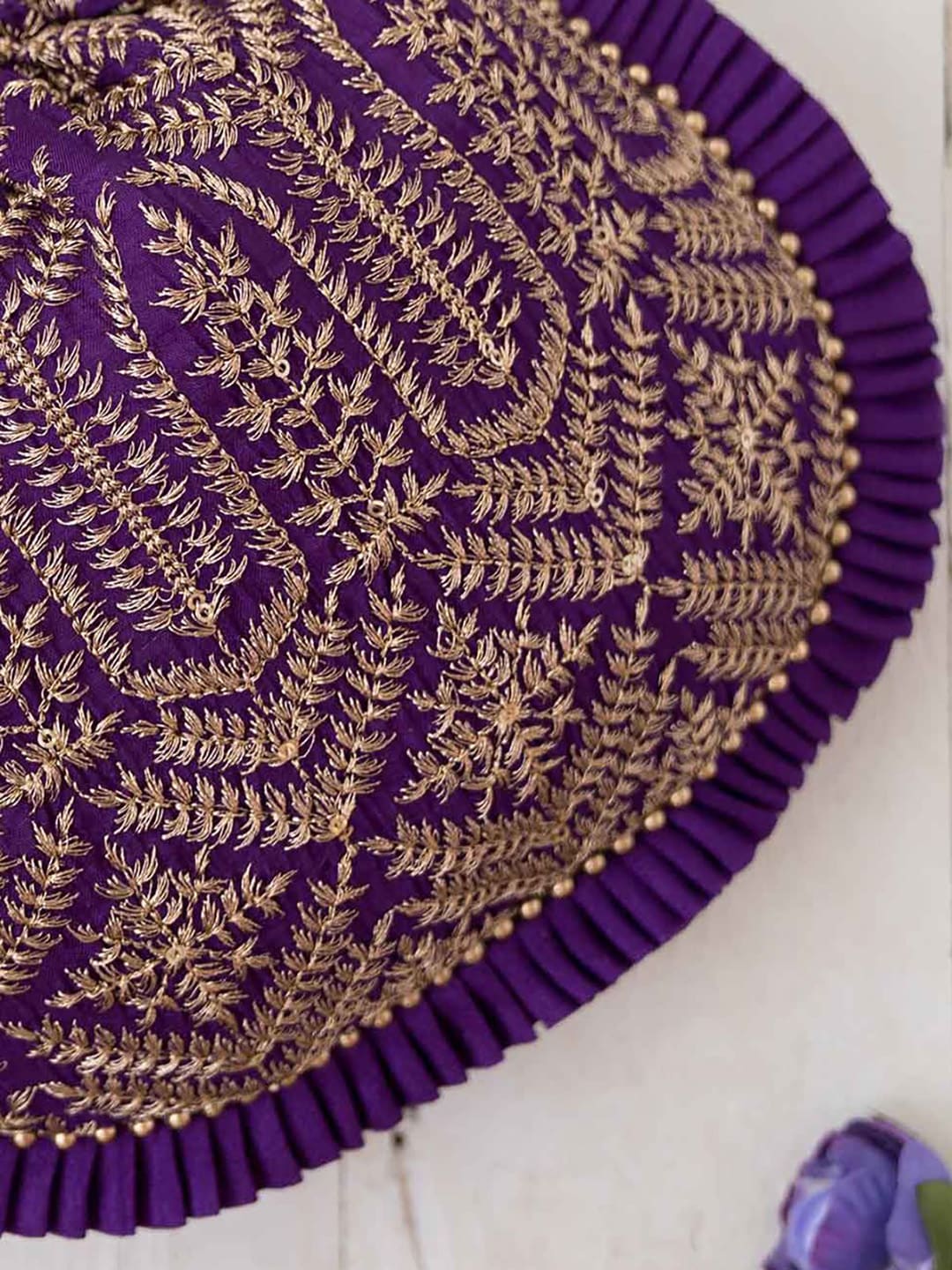 Amyra Ethnic Motifs Embroidered Potli Bag - Distacart