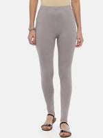 Thumbnail for Souchii Women Grey Solid Slim-Fit Ankle-Length Leggings - Distacart