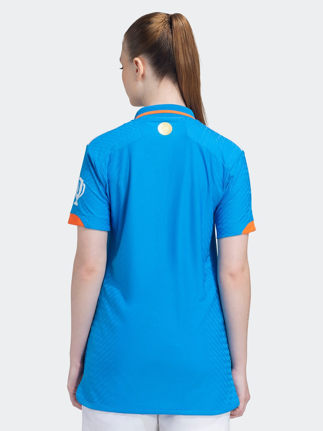 Adidas Typography Printed One Day International Cricket Jersey T-shirt - Distacart