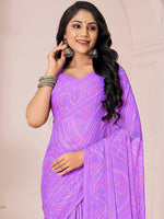 Thumbnail for Kalini Bandhani Printed Saree - Distacart