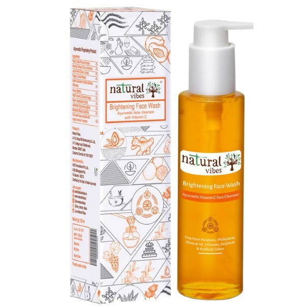 Natural Vibes Ayurvedic Vitamin C Brightening Face Wash - Distacart