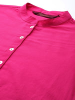 Thumbnail for Sangria Women Pure Cotton Kurta with Palazzos - Distacart