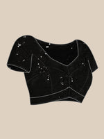 Thumbnail for Mitera Abstract Sequinned Saree - Distacart