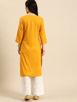 Thumbnail for Sangria Women Ethnic Motifs Yoke Design Mirror Work Kurta - Distacart