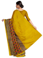 Thumbnail for Kalini Yellow & Red Pure Georgette Dharmavaram Saree - Distacart