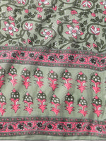 Thumbnail for Kalini Women Green Floral Printed Gotta Patti Pure Cotton Kurta With Trousers & Dupatta - Distacart