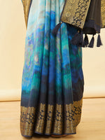 Thumbnail for Soch Woven Design Floral Printed Tussar Saree - Distacart