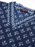 Thumbnail for Sangria Floral Printed Regular Pure Cotton Kurta with Salwar - Distacart
