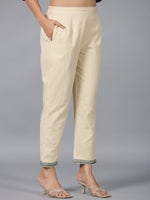 Thumbnail for Juniper Women Navy Blue Rayon Embroidered Asymmetric Kurta & Pants Set - Distacart