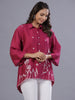 Juniper Women Fuchsia Chanderi Embroidered Clothing Set - Distacart