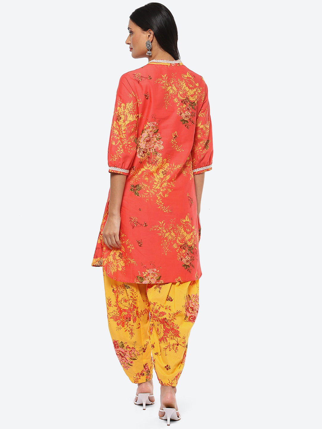 Biba Women Floral Printed Kurta with Salwar - Distacart