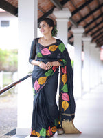 Thumbnail for Kalini Floral Printed Saree - Distacart