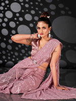 Thumbnail for Tikhi Imli Ethnic Motifs Woven Design Ready to Wear Saree - Distacart