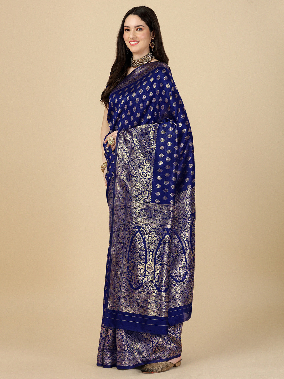 Kalini Woven Design Zari Art Silk Banarasi Saree - Distacart