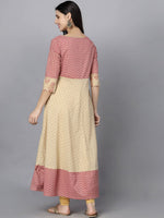 Thumbnail for HERE&NOW Women Ethnic Motifs Printed Anarkali Kurta - Distacart