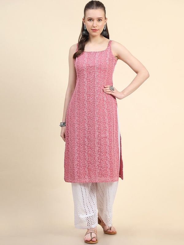 Kalini Ethnic Motifs Embroidered Sequinned Kurta - Distacart