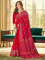 Thumbnail for Kalini Floral Printed Dabu Saree - Distacart