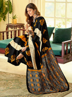 Thumbnail for Kalini Bagh Printed Dabu Saree - Distacart