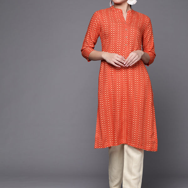 Biba Women Assorted Geometric Printed Kurta - Distacart