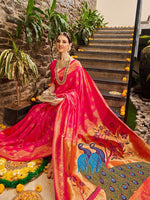 Thumbnail for Kalini Woven Design Zari Paithani Saree - Distacart