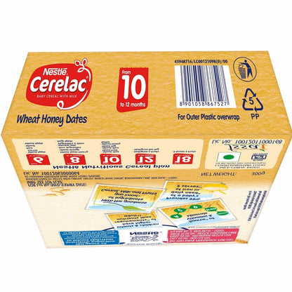 Nestle Cerelac Baby Cereal with Milk - Wheat Honey Dates - Distacart