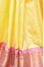 Thumbnail for Very Much Indian Handloom Pure Silk Paithani Pastel Light Yellow - Distacart