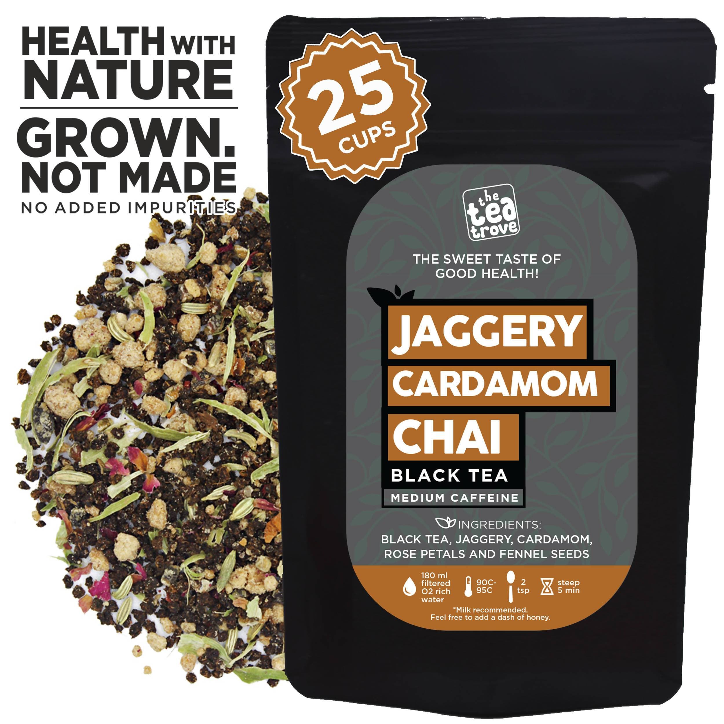 The Tea Trove - Jaggery Cardamom Chai Black Tea