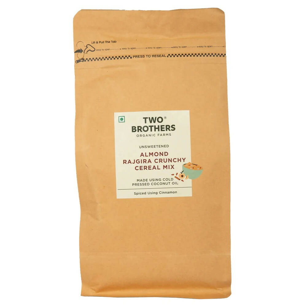 Two Brothers Organic Farms Almond Rajgira Crunchy Cereal Mix - Distacart