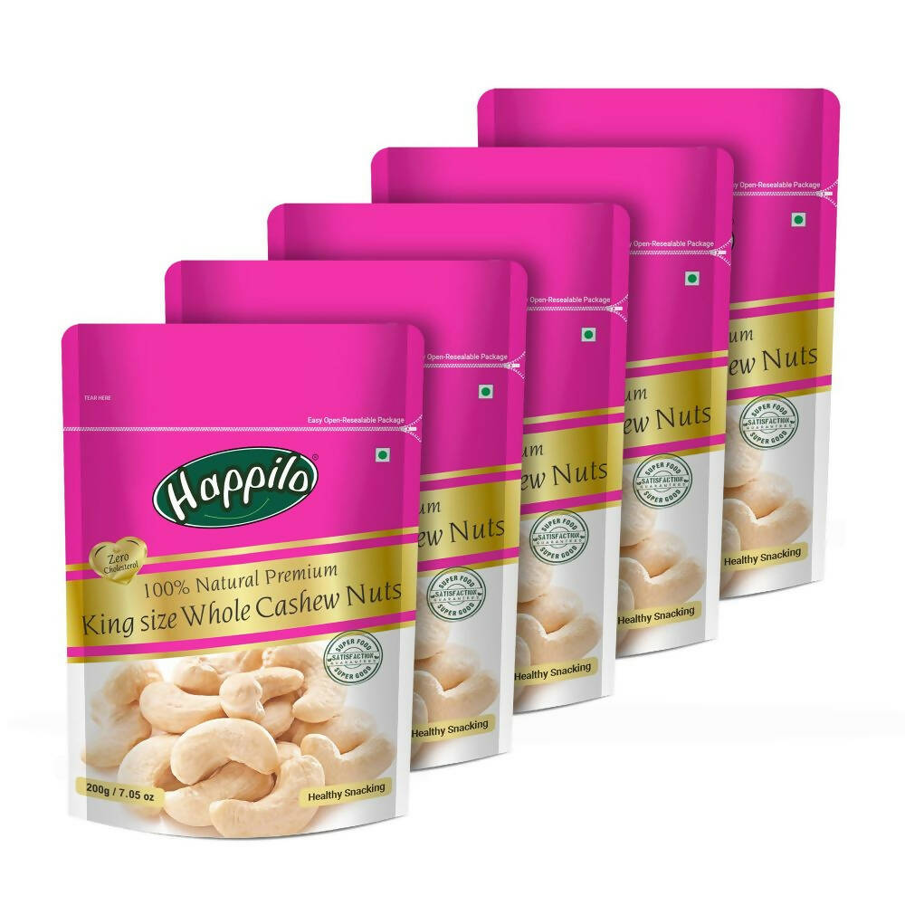 Happilo King Size Premium Whole Cashew Nuts - Distacart