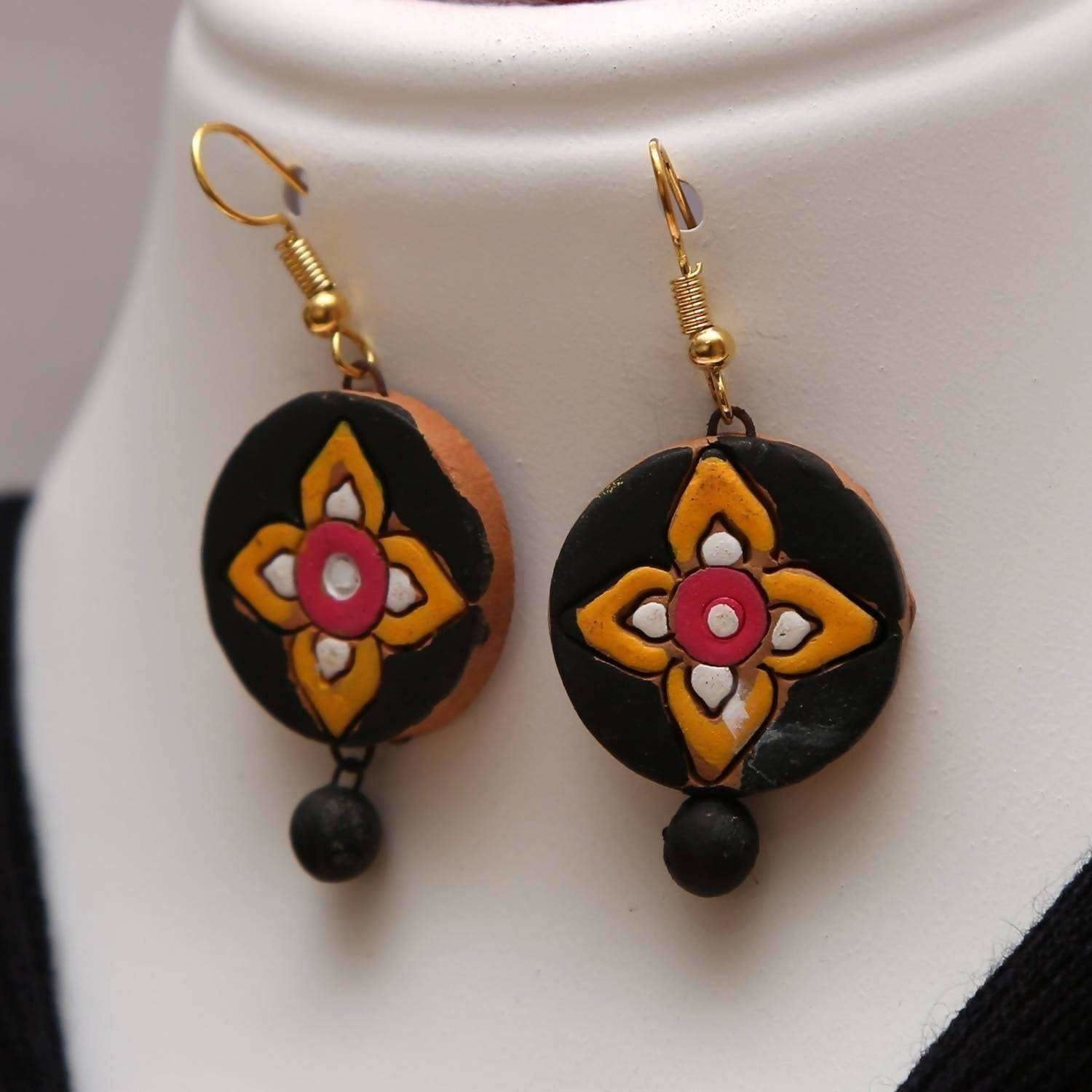 Buy Terracotta Jewelry Multi color Black Chandra Collection Online at