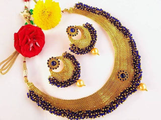 Blue Loreals Necklace Set