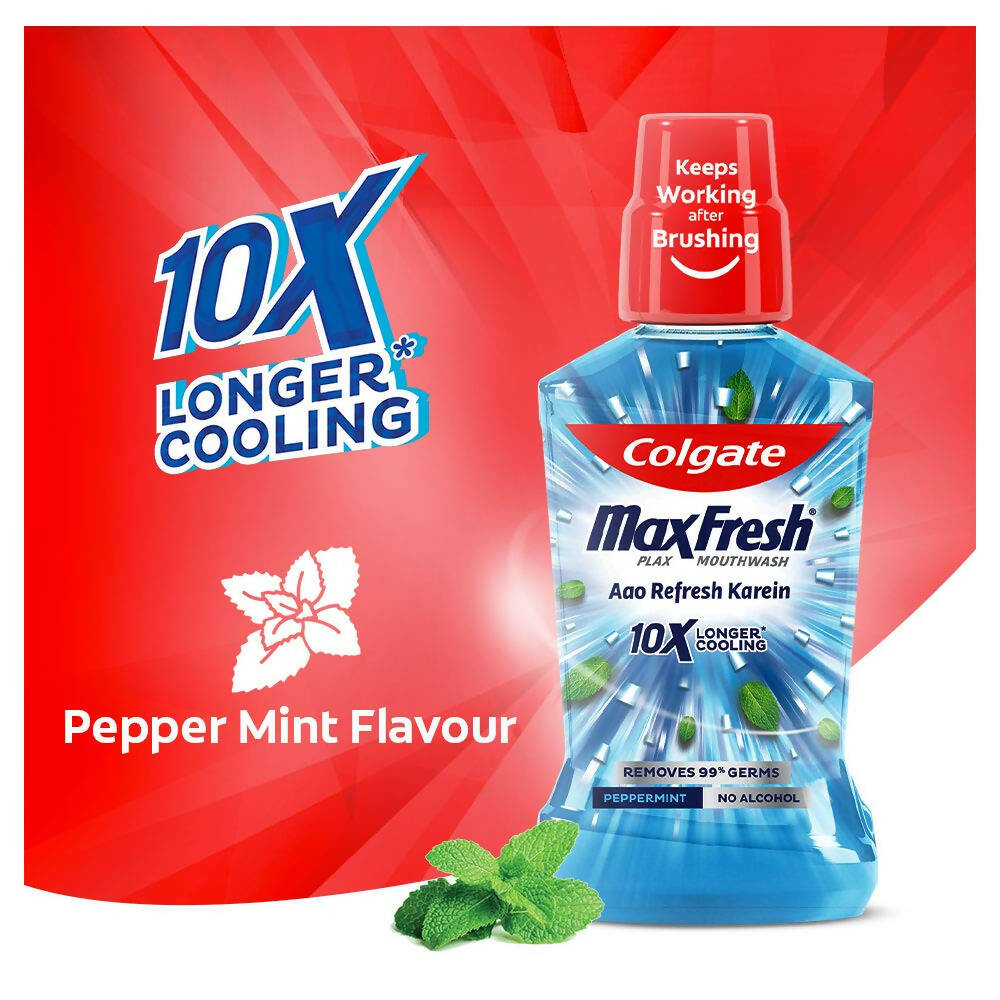 Colgate Plax Pepper Mint Mouthwash Aao Refresh Karein - Distacart